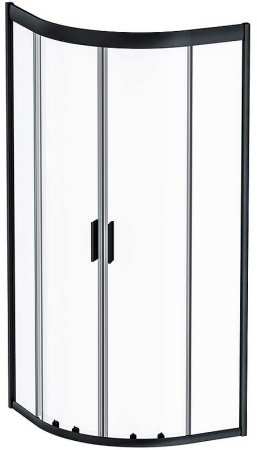 Душевой уголок AM.PM Gem 80х80 W90G-401-080BT профиль Черный матовый стекло прозрачное 