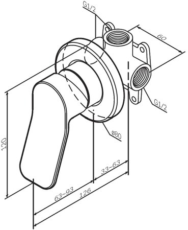 Гигиенический душ со смесителем AM.PM X-Joy F40H85A00 Хром 