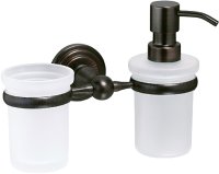 Дозатор WasserKRAFT Isar K-7389 со стаканом, темная бронза