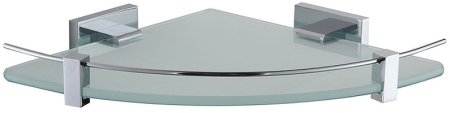 Стеклянная полка Gappo G0721-1 угловая Хром 