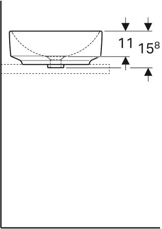 Раковина-чаша Geberit VariForm 40 500.768.01.2 Белая 