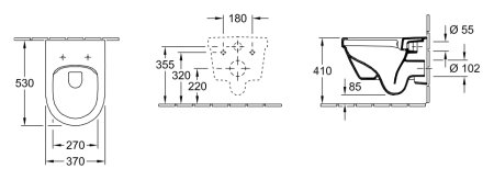 Унитаз подвесной Villeroy & Boch Omnia Architectura 5684 R001 alpin 