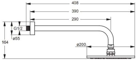 Душевая система Ideal Standard Ceraflex BC447AA Хром 