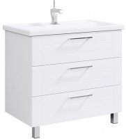 Тумба под раковину Aqwella Манчестер 80 MAN01083 Белый глянец