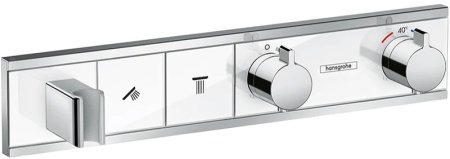 Смеситель для душа Hansgrohe RainSelect 15355400 с термостатом Белый Хром 