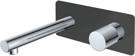 Смеситель для раковины Boheme Stick 125-BCR.2 Черный матовый Хром 