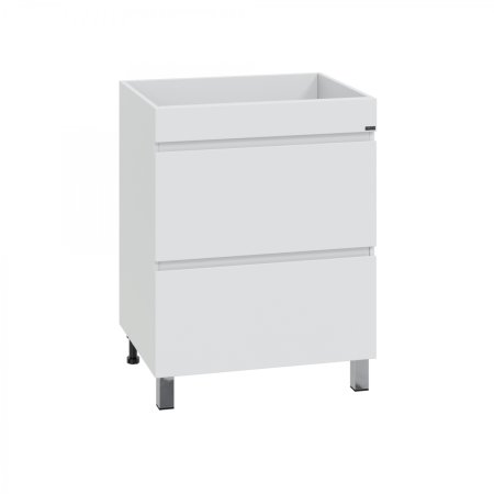 Тумба СаНта Марс 68 напольный 2 ящика c раковиной над стиральной машиной Юпитер 130 R 