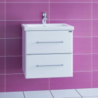 Тумба Санта Омега 50 подвесная с умывальником Фостер 50