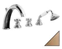 Смеситель для ванны на 4 отверстия Gattoni Vivaldi 12400V0 бронза Смеситель для ванны на 4 отверстия Gattoni Vivaldi 12400V0 бронза