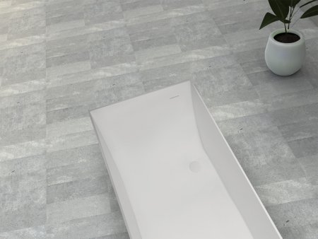 Ванна из искусственного камня ABBER Stein AS9640-1.7 белая матовая 