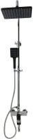 Душевая система Bronze de Luxe Element EL77/1CB Хром Черный матовый