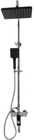 Душевая система Bronze de Luxe Element EL77/1CB Хром Черный матовый 