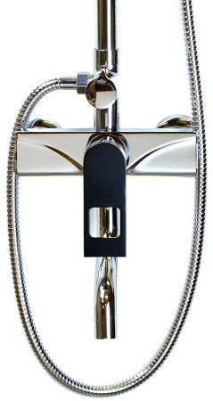 Душевая система Bronze de Luxe Element EL77/1CB Хром Черный матовый 