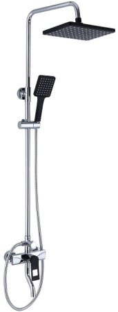 Душевая система Bronze de Luxe Element EL77/1CB Хром Черный матовый 