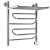 Полотенцесушитель электрический Ника Curve ЛZ/ВП 60х40 правый тэн 