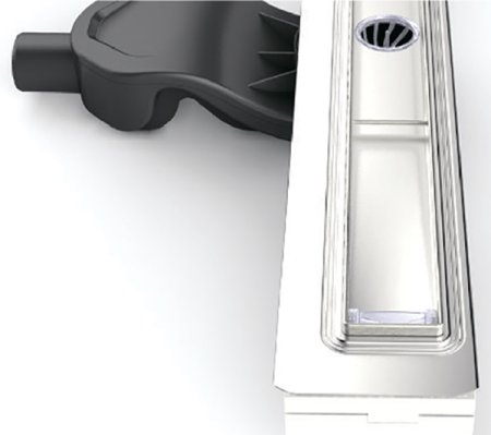 Душевой лоток Berges B1 Keramik 800 091119 с решеткой Хром глянец 