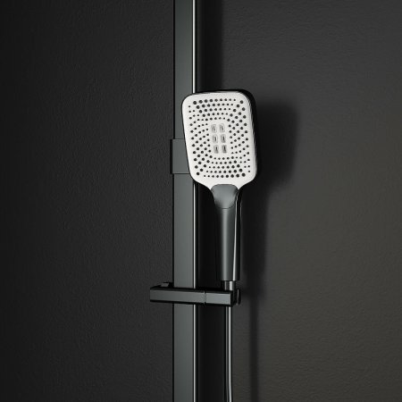 Душевая система RGW Shower Panels SP-35B 51140135-04 с термостатом Черная матовая 