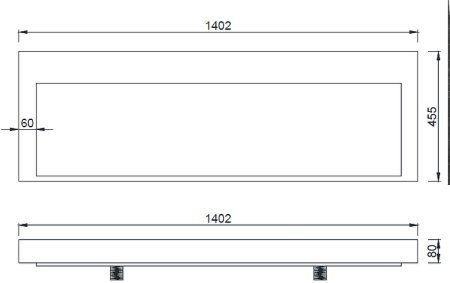 Раковина Boheme Armadi Art Flat 140 859-140 Белая 