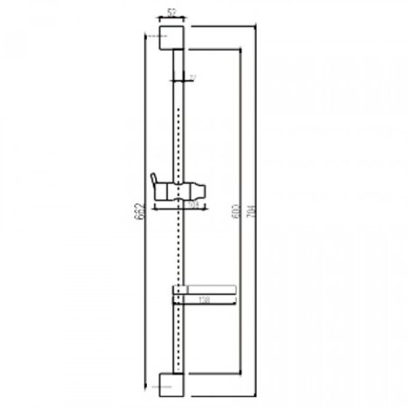 Стойка для душа ViEiR VR040 Хром 