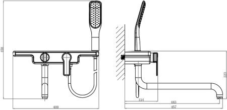 Смеситель D&K Berlin Technische DA1453315 универсальный 