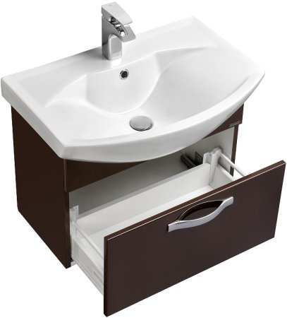 Тумба под раковину Aquaton Ария 65 1A134001AA430 подвесная Темно-коричневая 