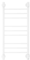 Полотенцесушитель электрический Energy Ergo2 P 850x400, форма лесенка прямая, цвет белый матовый, скрытое/наружное подключение, 850мм x 434мм