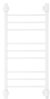 Полотенцесушитель электрический Energy Ergo2 P 850x400, форма лесенка прямая, цвет белый матовый, скрытое/наружное подключение, 850мм x 434мм 