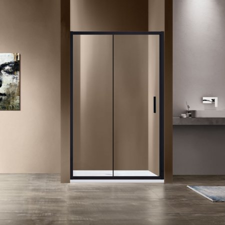 Душевая дверь в нишу Vincea Garda VDS-1G120CLB 120x190 см. чёрная 