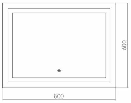Зеркало Azario Ливия 80 ФР-00000942 с подсветкой с сенсорным выключателем 