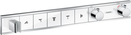 Термостат Hansgrohe RainSelect 15358400 для душа, белый - хром 