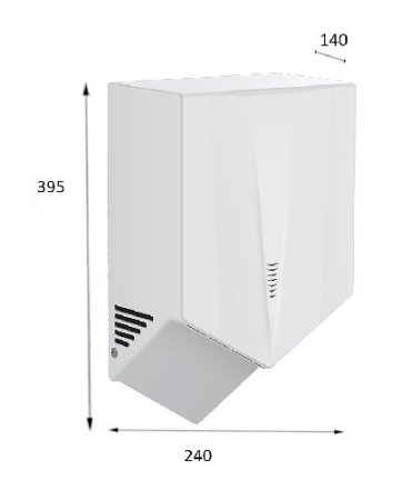 Сушилка для рук CeramaLux A1011 белая 