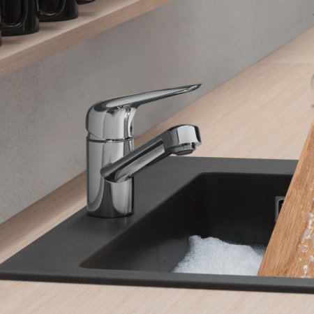 Смеситель Hansgrohe Focus M42 71808000 для кухонной мойки, хром 