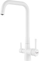 Смеситель для кухни с подключением фильтра Shevanik S528C, белый