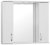 Зеркало со шкафом Style Line Эко стандарт Панда 90 С с подсветкой Белый глянец 