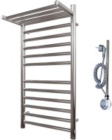 Электрический полотенцесушитель Point Аврора Премиум PN10158SPE П11 500x800 с полкой левый/правый Хром