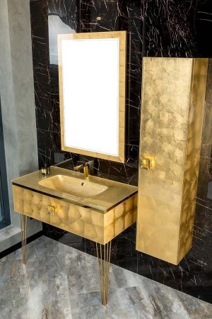 Зеркало Boheme Armadi Art Lucido 70 567-Foil с подсветкой Поталь 