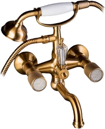 Смеситель для ванны Boheme Royal Cristal 313-Royal Бронза 