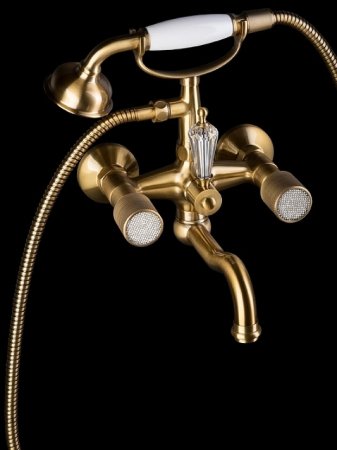 Смеситель для ванны Boheme Royal Cristal 313-Royal Бронза 