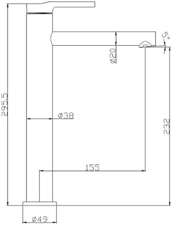 Смеситель для раковины BelBagno Etna ETN-LMC-IN Сатин 