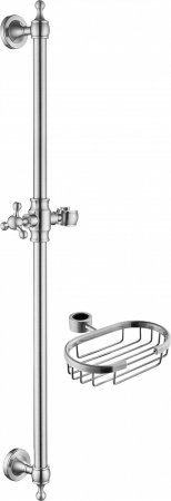 Душевая штанга Zorg Sanitary ZR 821 с мыльницей 