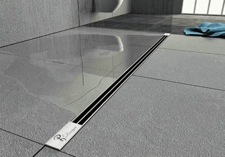 Душевой лоток Boheme B&T Infinity 80 981-80-CR с решеткой Хром 