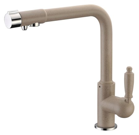 Смеситель для кухонной мойки Zorg Clean Water ZR 320 YF-33 серый беж 