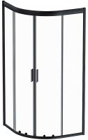 Душевой уголок AM.PM Gem 90х90 W90G-401-090BT профиль Черный матовый стекло прозрачное