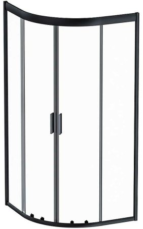 Душевой уголок AM.PM Gem 90х90 W90G-401-090BT профиль Черный матовый стекло прозрачное 