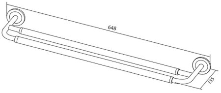 Держатель для полотенец AM.PM Serenity A40336400 Хром 