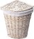 Корзина для белья WasserKRAFT Vils WB-560-L белая, большая, угловая 