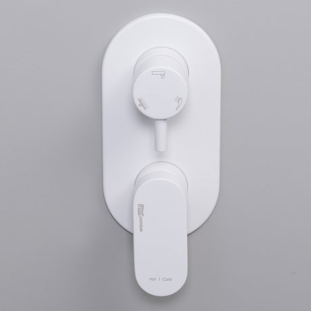 Смеситель WasserKRAFT Mindel 8571 для ванны и душа, белый 