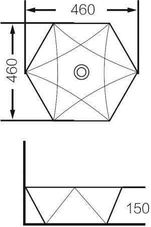 Раковина-чаша Grossman 46 GR-3029 Белая 