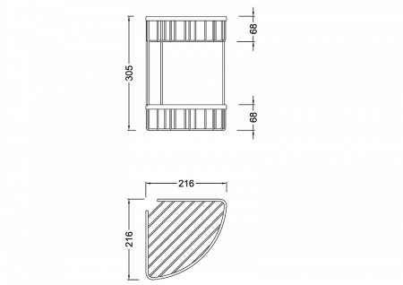 Полка Timo Nelson 160082/02 двойная 
