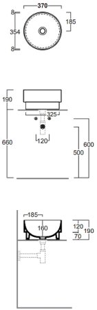 Раковина-чаша Simas Po-mo 37 PO01bi Белая 